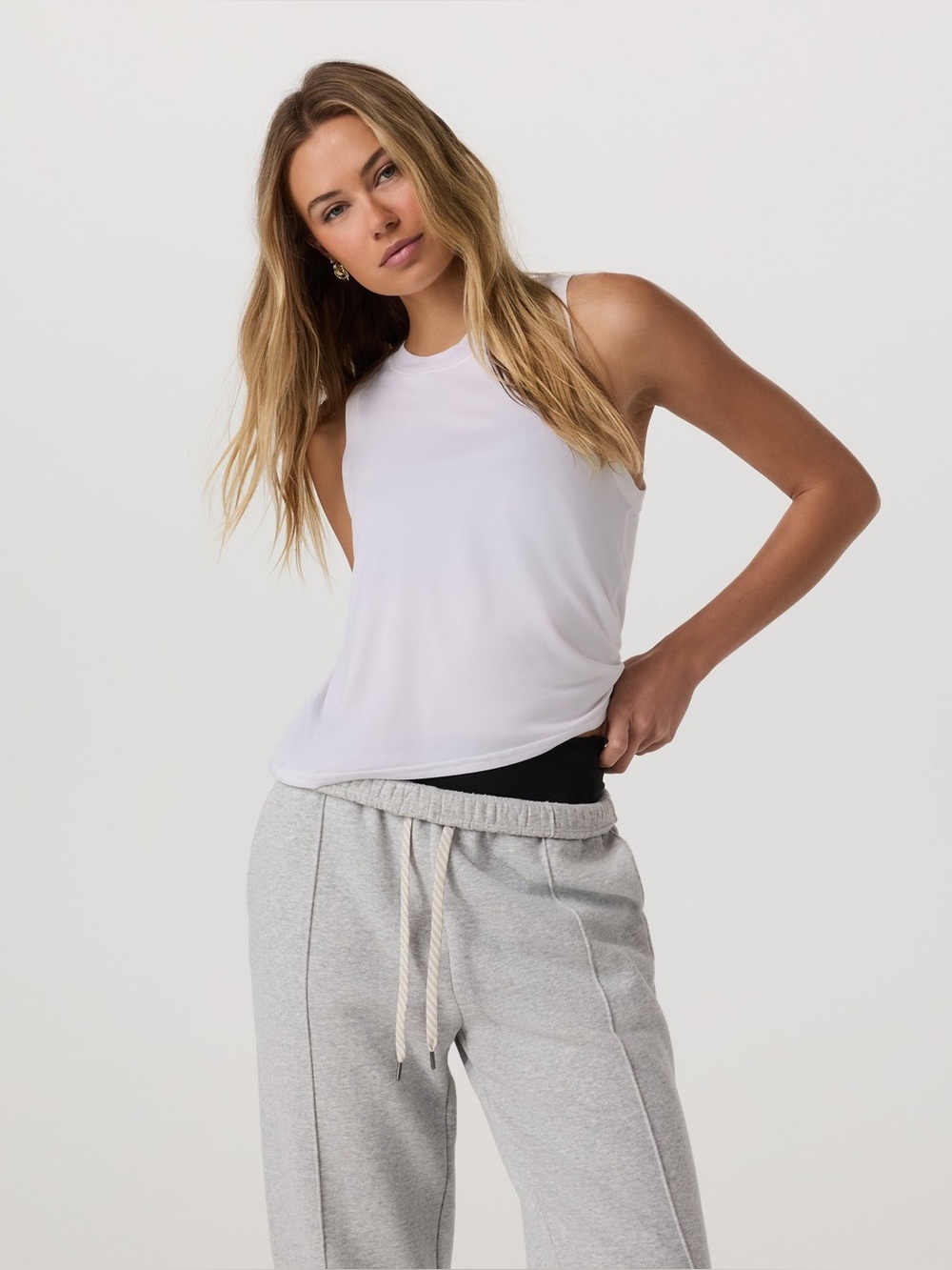 NWT Vuori Energy Top White Performance Tank Size Large $54